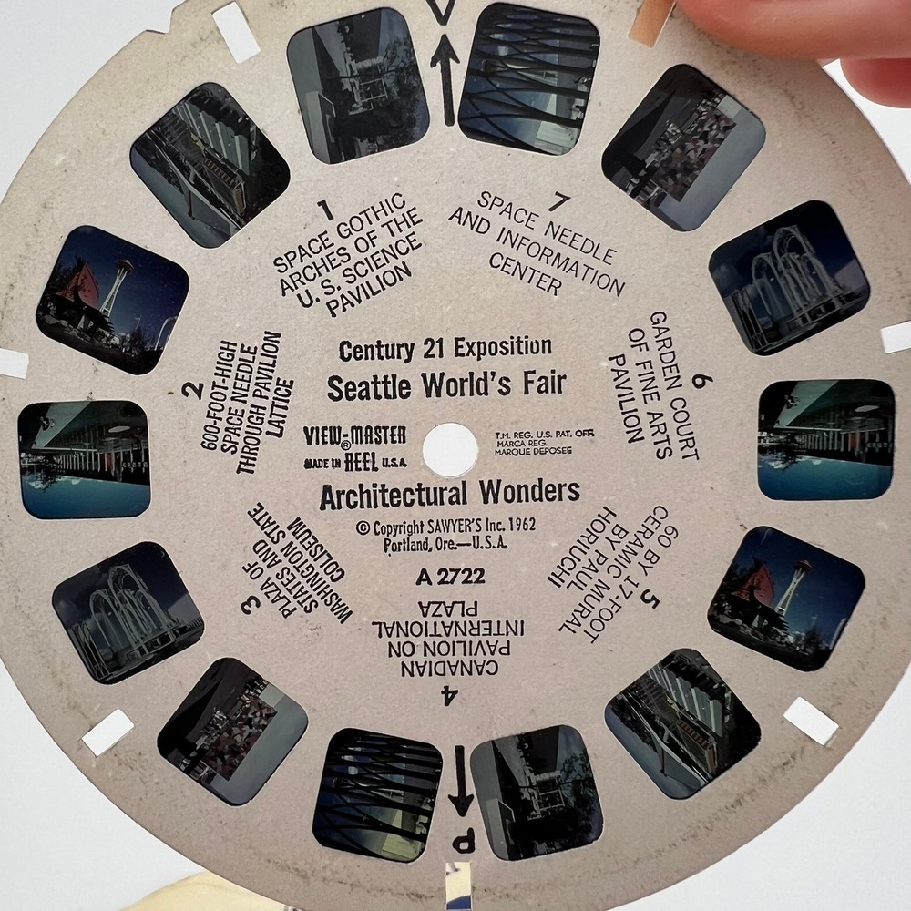 Vintage View-Master Seattle World's Fair 1962 Reel A2722 Century 21